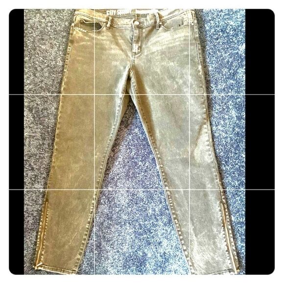 City Skinny Plus Size Women’s black Leg Zip Skinny Jeans.Size 14 - Picture 1 of 11